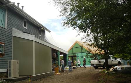 north entrance with pavilion