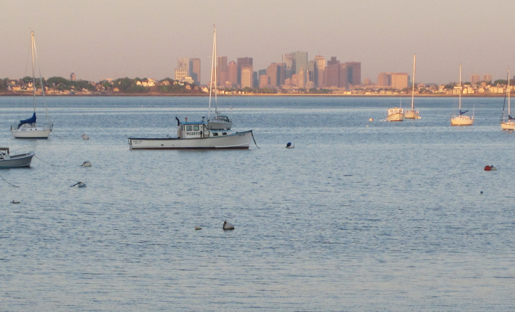 Boston at Dawn from Nahant - at 72 dpi