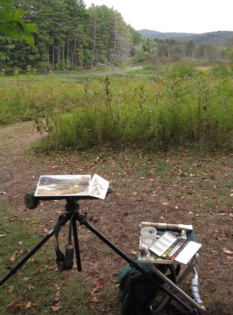 Harbor 72 Wood Artist Watercolor Field Display Tripod Easel Stand