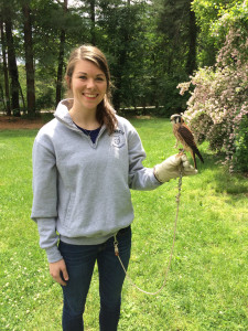 Maggie with Kestrel