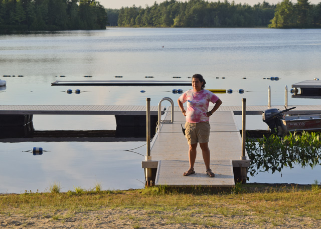 Meredith Supervises the Waterfront