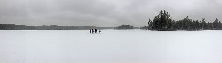 Hubbard Pond Winter Panorama