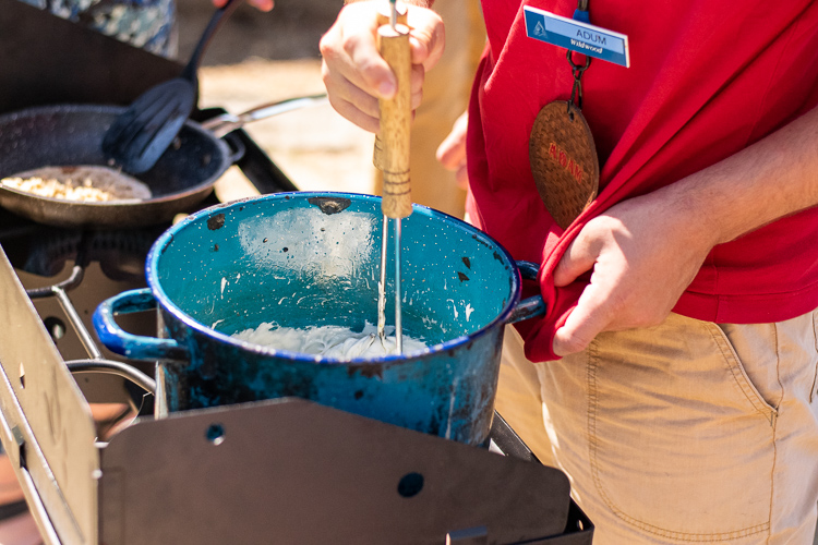 Rice Krispies Treats, outdoor camp cooking-style!