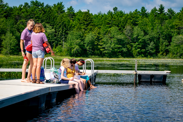 The dock is a great spot for nature journaling