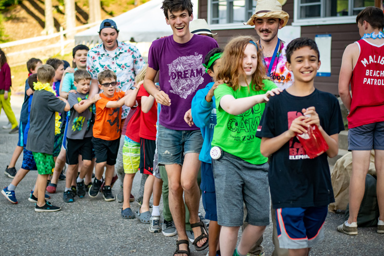 Conga line dance party!