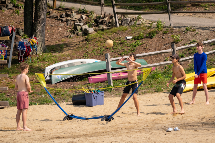 Beach volleyball was a big hit