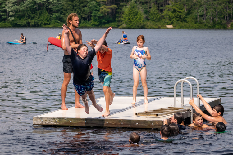 As far as consolation prizes go, jumping in the water isn't such a bad one!