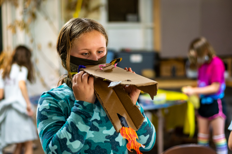 Mask-making during afternoon DGs