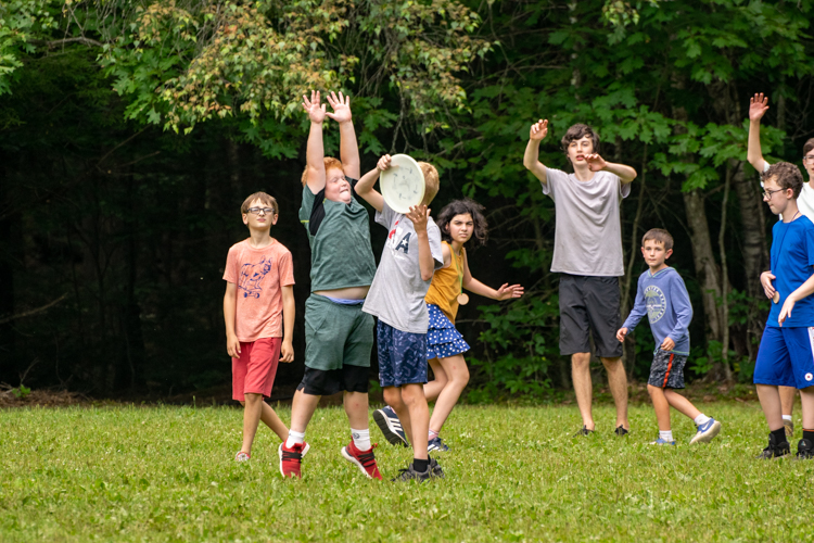 Ultimate Frisbee on the activity field