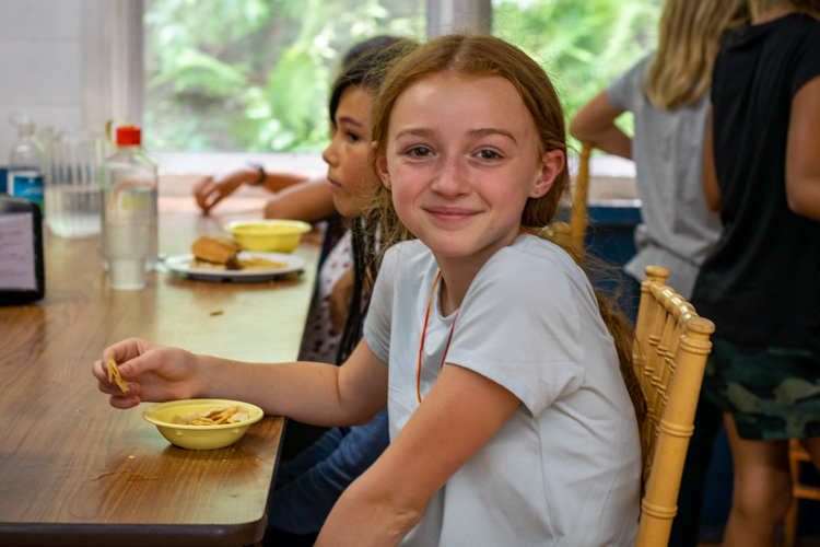 Carson unit enjoying lunch together