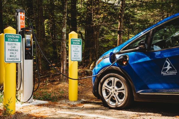 Electric Vehicle (EV) Charging Station at Moose Hill Wildlife Sanctuary in Sharon