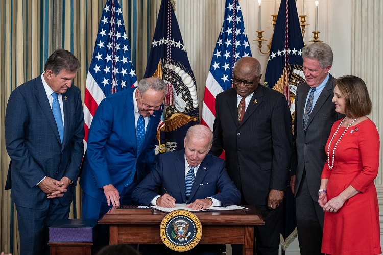 President Biden signs the Inflation Reduction Act into law.
